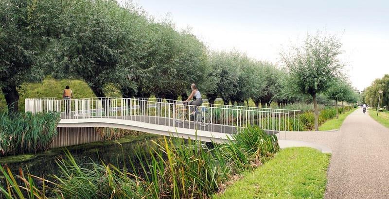 Duurzame fietsbrug Maassluis